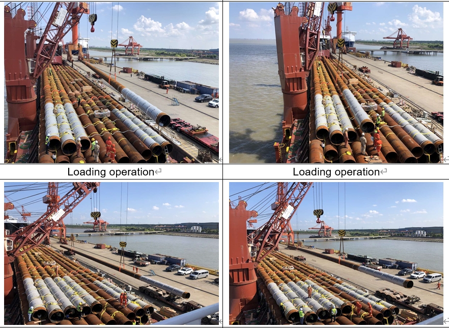 Steel Pipe Pile Loading Inspection 