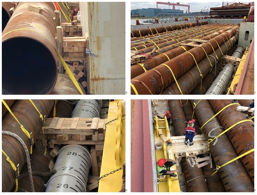 Steel Pipe Pile Loading Inspection 